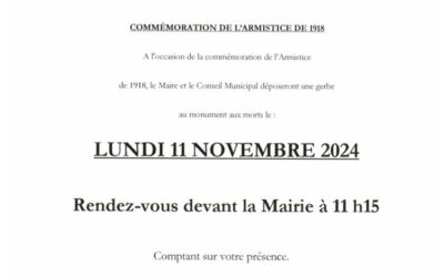 Cérémonie du 11 novembre 2024