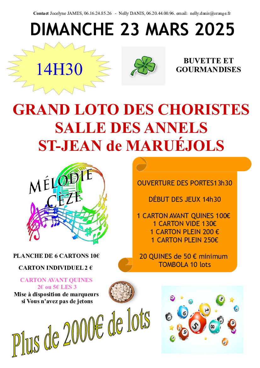 Loto des choristes
