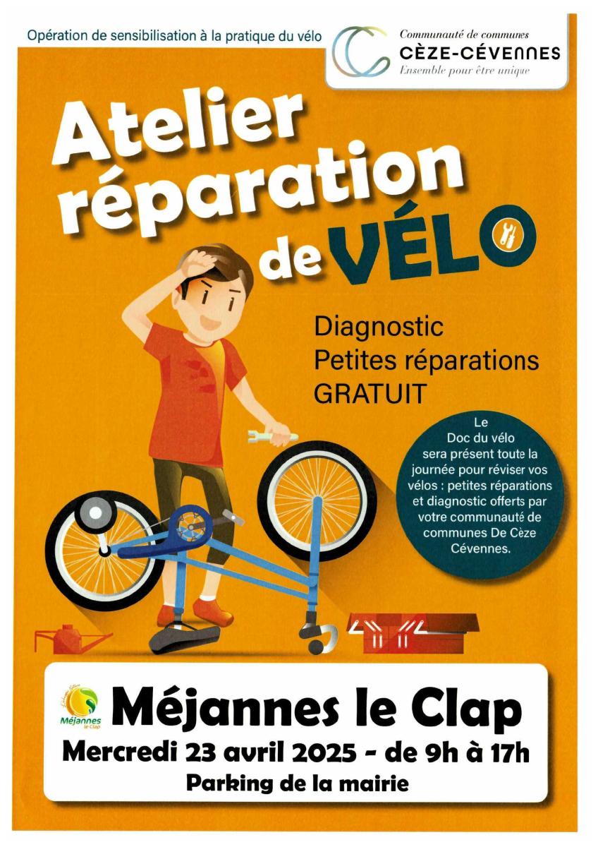 Atelier réparation de vélo à Méjannes le Clap