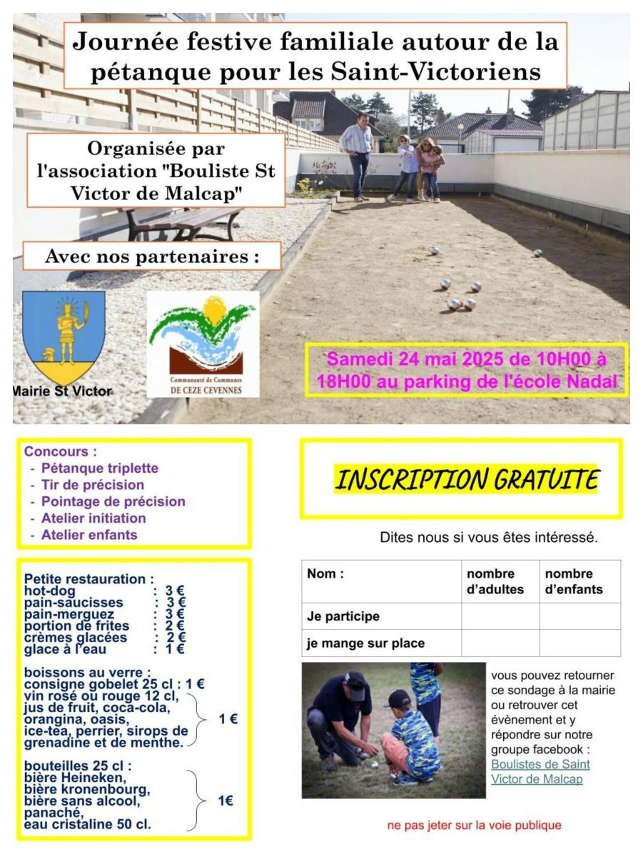 Association Bouliste St Victor de Malcap