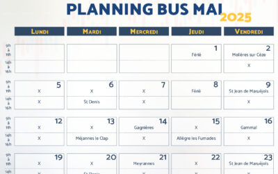 Planning bus service et relais emploi