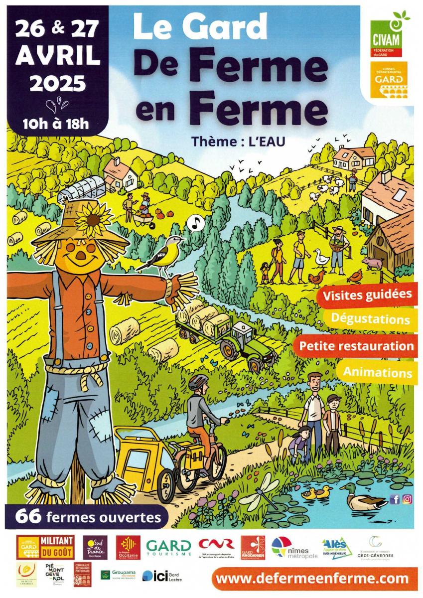 Le Gard de ferme en ferme