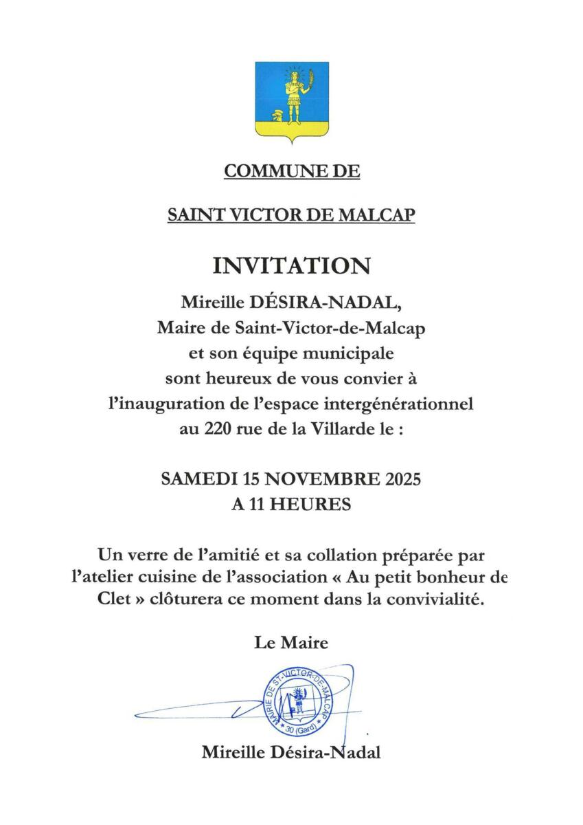 Inauguration des l&rsquo;espace inter-générationnel