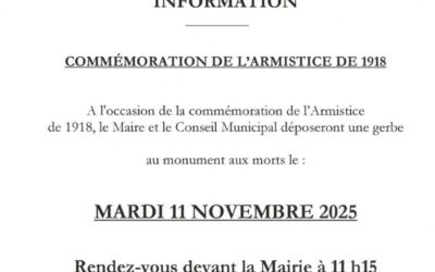 Cérémonie du 11 novembre 2025