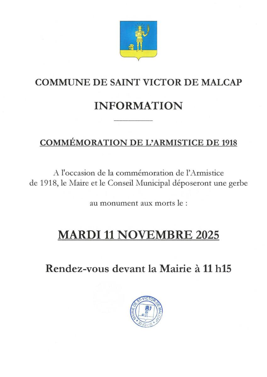 Cérémonie du 11 novembre 2025