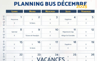 Planning bus France service