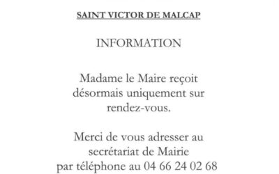 Entretien avec Mme le Maire