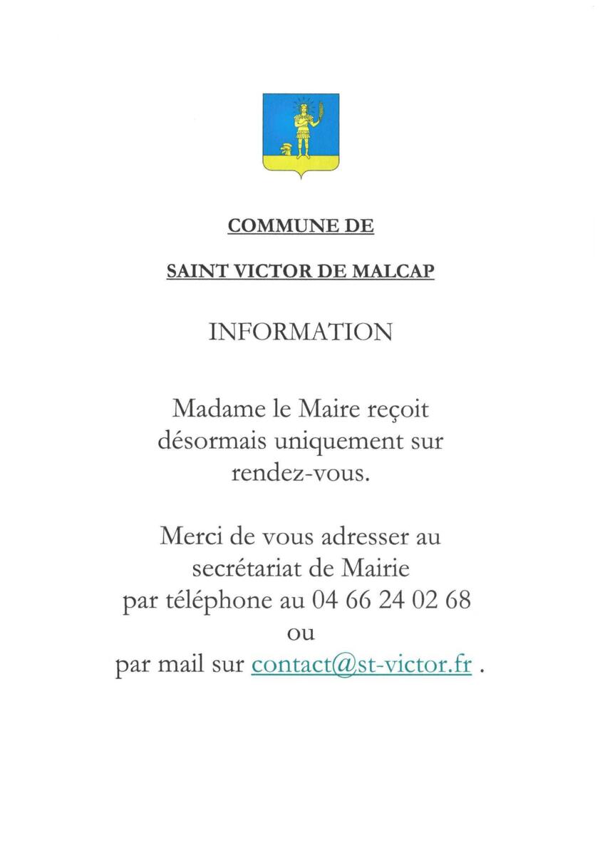 Entretien avec Mme le Maire