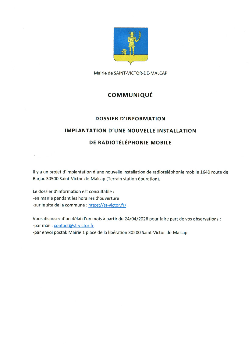 Information Antenne Relais