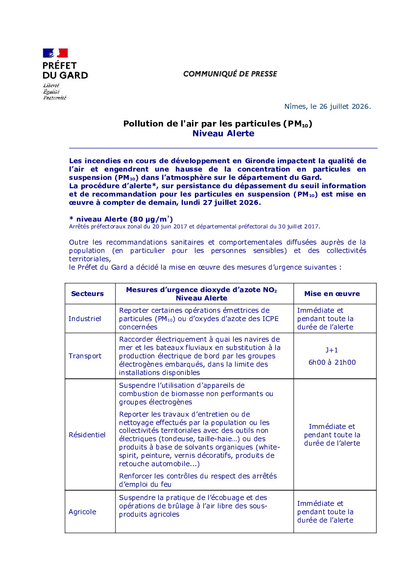 Pollution de l&rsquo;Air par les particules