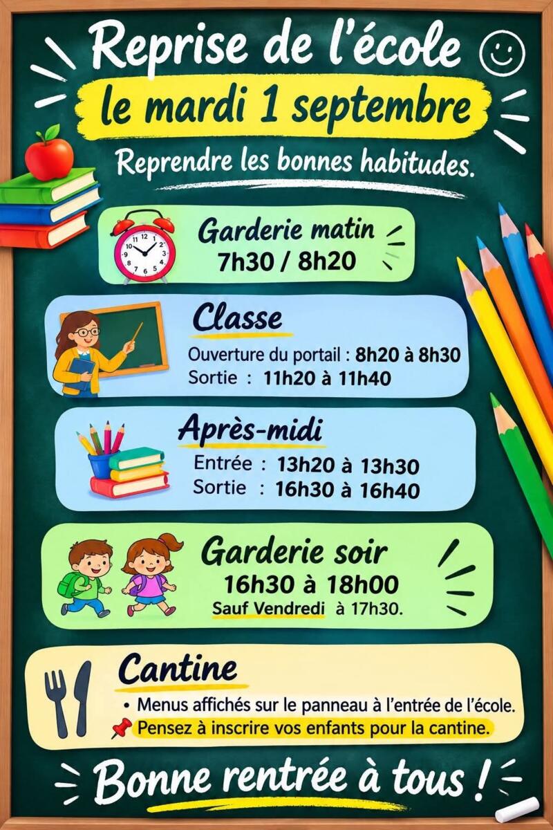Rentrée scolaire